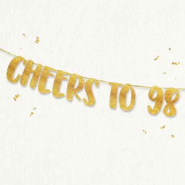 Gold_Cheers_To_98_Years_Banner_|_98Th_Birthday_Party_Golden_Glitter_Banner_|_Party_Decorations_And_Supplies_|_Wedding_Anniversary_Decorations_|_Pre-Strung