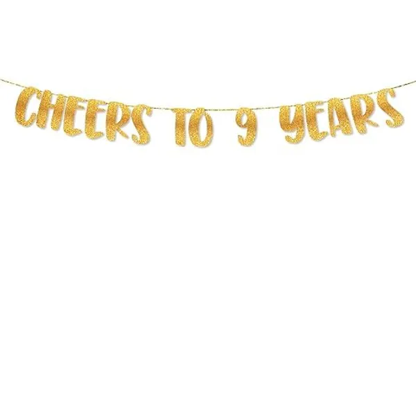 Gold_Cheers_To_9_Years_Banner_|_9Th_Birthday_Party_Golden_Glitter_Banner_|_Party_Decorations_And_Supplies_|_Wedding_Anniversary_Decorations_|_Pre-Strung