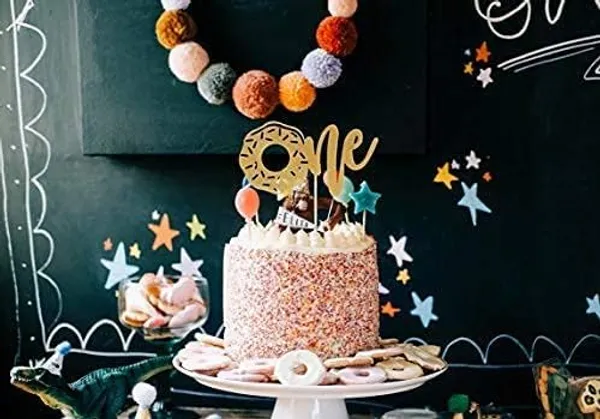 Gold_Donut_One_Cake_Topper_|_Gold_Glitter_Cake_Topper_For_1St_Birthday_|_Baby_Shower_Cake_Topper_|_Smash_Cake_Decoration_|_Photo_Booth_Props_|_Golden