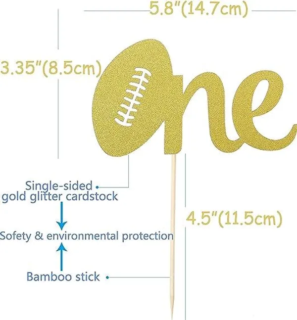Gold_Football_One_Cake_Topper_|_Glod_Glitter_Cake_Topper_For_1St_Birthday_|_First_Birthday_Party_Decoration_|_Happy_Birthday_Cake_Decoration_|_Golden