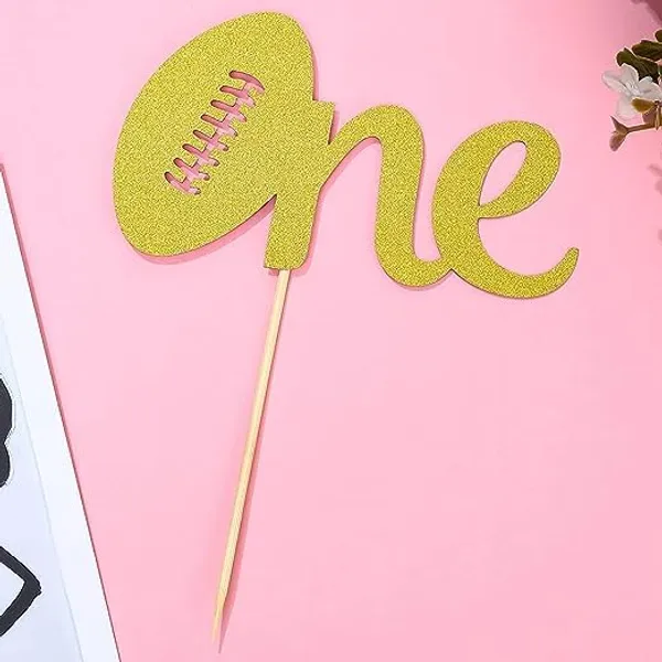 Gold_Football_One_Cake_Topper_|_Glod_Glitter_Cake_Topper_For_1St_Birthday_|_First_Birthday_Party_Decoration_|_Happy_Birthday_Cake_Decoration_|_Golden
