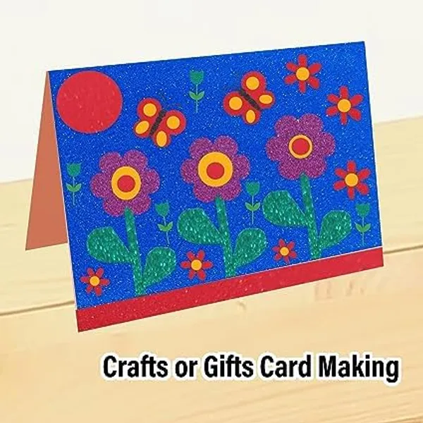 Multicollor_Glitter_Foam_Sheets_|_A4_Size_Self-Adhesive_Sparkle_Eva_Sheets_For_Crafting_|_Thick_And_Shiny_Foam_Sheet_|_For_Children'S_Craft_Activities_Diy_Art_Cutters_|_30_X_20Cm_/_Pack_Of_10_/_Magenta