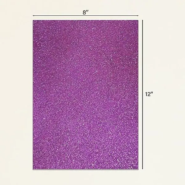 Multicollor_Glitter_Foam_Sheets_|_A4_Size_Self-Adhesive_Sparkle_Eva_Sheets_For_Crafting_|_Thick_And_Shiny_Foam_Sheets_|_For_Children'S_Craft_Activities_Diy_Art_Cutters_|_30_X_20Cm_/_Pack_Of_10_/_Purple