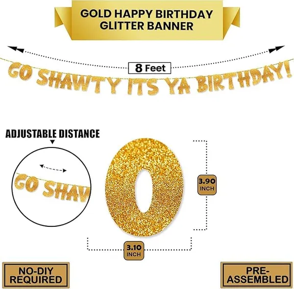 Gold_Go_Shawty_It'S_Ya_Birthday_Banner_|_B'Day_Party_Gold_Glitter_Banner_|_Party_Decorations_And_Supplies_|_21St,_30Th,_40Th,_50Th,_60Th,_70Th,_80Th_Adult_Birthday_Decorations