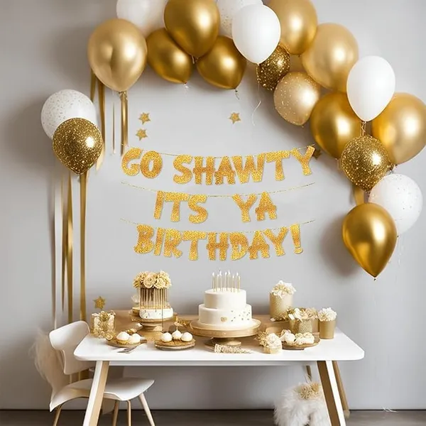 Gold_Go_Shawty_It'S_Ya_Birthday_Banner_|_B'Day_Party_Gold_Glitter_Banner_|_Party_Decorations_And_Supplies_|_21St,_30Th,_40Th,_50Th,_60Th,_70Th,_80Th_Adult_Birthday_Decorations