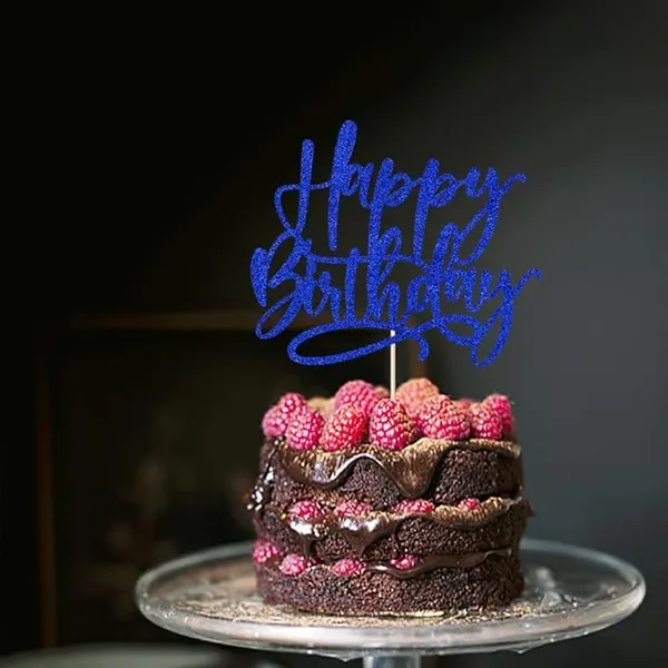Multicollor_Happy_Birthday_Cake_Topper_|_Purple_Glitter_Cake_Topper_|_Glitter_Cake_Decoration_|_B'Day_Celebration/Purple_Color