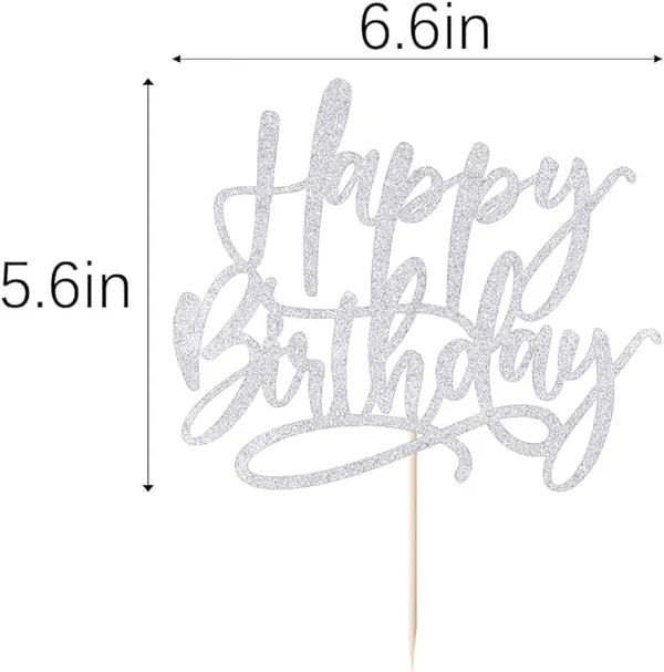 Silver_Happy_Birthday_Cake_Topper_|_Silver_Color_Glitter_Cake_Topper_|_Glitter_Cake_Decoration_|_B'Day_Celebration/Silver_Color