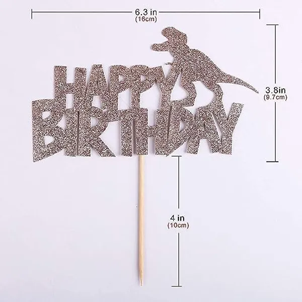 Multicollor_Happy_Birthday_Cake_Topper_|_Orange_Glitter_Dinosaur_Cake_Topper_|_Animal_Theme_Party_Cake_Decoration_|_Jungle_Theme_Celebration