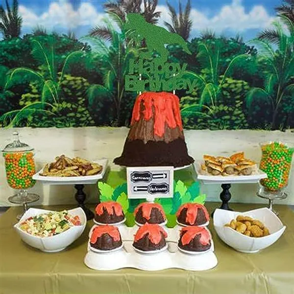 Multi_Happy_Birthday_Dinosaur_Cake_Topper_|_Green_Glitter_Jurassic_Dinosaur_Cake_Topper_|_Animal_Theme_Party_Cake_Decoration_|_Jungle_Theme_Celebration