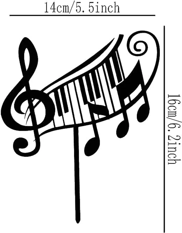 Black_Music_Notes_Cake_Topper_|_Acrylic_Musical_Theme_Party_Supplies_|_Black_Music_Notes_For_Topping_|_Birthday_Party_Cake_Topper