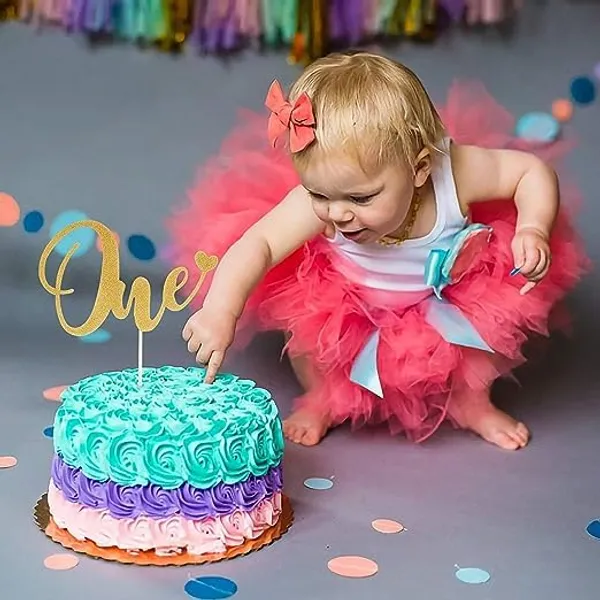 Gold_Heart_One_Cake_Topper_|_Gold_Glitter_Cake_Topper_For_1St_Birthday_|_Birthday_Party_Cake_Decoration_|_Single_Sided_Cake_|_Smash_Decoration_|_Photo_Booth_Props