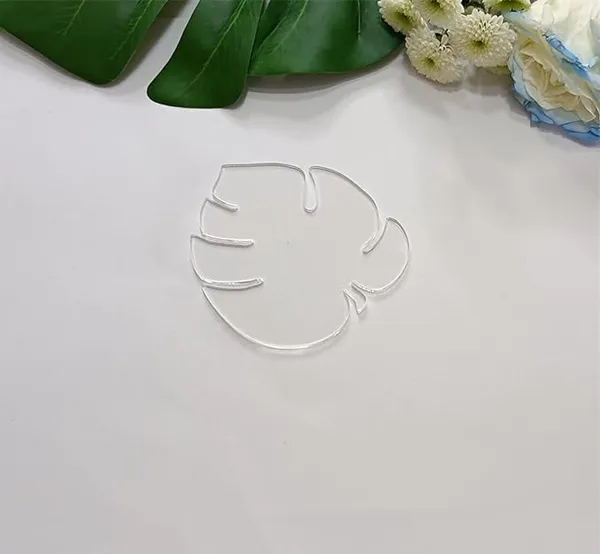 Transparent_Acrylic_Leaf_Coaster_|_Set_Of_2_Tropical_Leaves_Cup_Decorative_Plate_|_Transparent_Mug_Pad_|_Table_Ornaments_For_Kitchen_|_Clear_Desk_Coasters