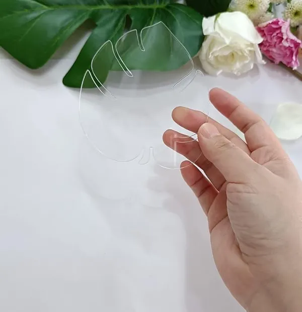 Transparent_Acrylic_Leaf_Coaster_|_Set_Of_2_Tropical_Leaves_Cup_Decorative_Plate_|_Transparent_Mug_Pad_|_Table_Ornaments_For_Kitchen_|_Clear_Desk_Coasters