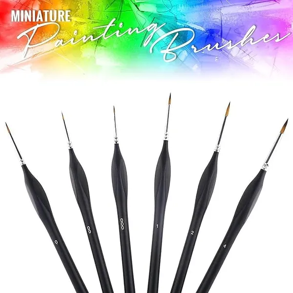Multicollor_6Pcs_Detail_Paint_Brush_Set_|_Small_Paint_Miniature_Brushes_|_Fine_Tip_|_Micro_Detail_Painting_Brush_Kit_|_Brush_For_Paper_Canvas