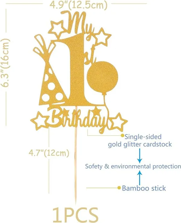 Gold_My_1St_Birthday_Cake_Topper_|_Gold_Glitter_Cake_Topper_For_1St_Birthday_|_First_Anniversary_Party_Decor_|_Single-Sided_Glitter_Cake_Topper_|_Smash_Cake_Decoration_|_Photo_Booth_Props