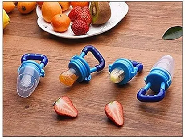 Multi_Baby_Fruit_Pacifier_|_Food_Feeder_|_Food_&_Fruit_Feeding_Teether_For_Toddler_|_Silicone_Teething_Toy_With_Pacifiers_|_Infant/Newborn_Nibbler_Cover_Set_|_Assorted_Color/Pack_Of_3