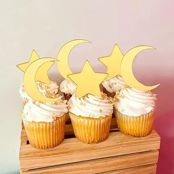 Gold_Star_Moon_Cake_Topper_|_Celestial_Golden_Cake_Topper_|_Birthday_Party_Decoration_Supplies_|_Smash_Cake_Decoration_|_Photo_Booth_Props_|_Acrylic_Mirror_Gold