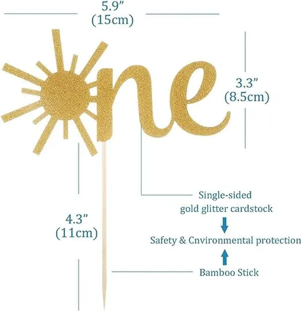 Gold_Sun_One_Cake_Topper_|_Gold_Glitter_Cake_Topper_For_1St_Birthday_|_First_Anniversary_Party_Decor_|_Single-Sided_Glitter_Cake_Topper_|_Smash_Cake_Decoration_|_Photo_Booth_Props