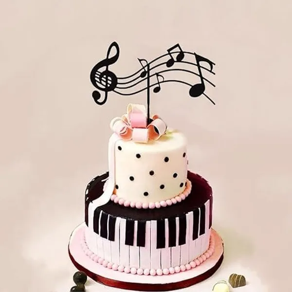 Black_Music_Notes_Cake_Topper_|_Acrylic_Musical_Theme_Party_Supplies_|_Black_Music_Notes_For_Topping_|_Birthday_Party_Cake_Topper/Theme_3