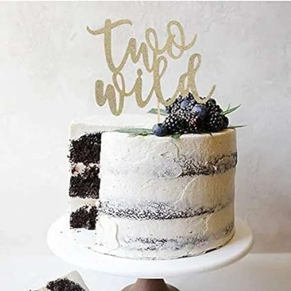Gold_Two_Wild_Cake_Topper_|_Jungle_Theme_2Nd_Birthday_Party_Decoration_|_Gold_Glitter_Cake_Topper_For_Second_Birthday_|_Safari_And_Animal_Theme_Party_Supplies