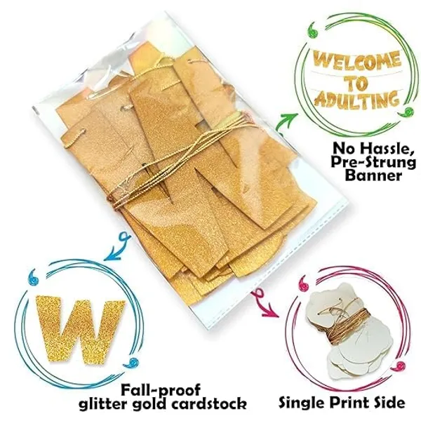Gold_Welcome_To_Adulting_Banner_|_18Th_&_21St_Birthday_Party_Gold_Glitter_Banner_|_Party_Decorations_And_Supplies_|_Pre-Assembled_|_No_Diy_Needed
