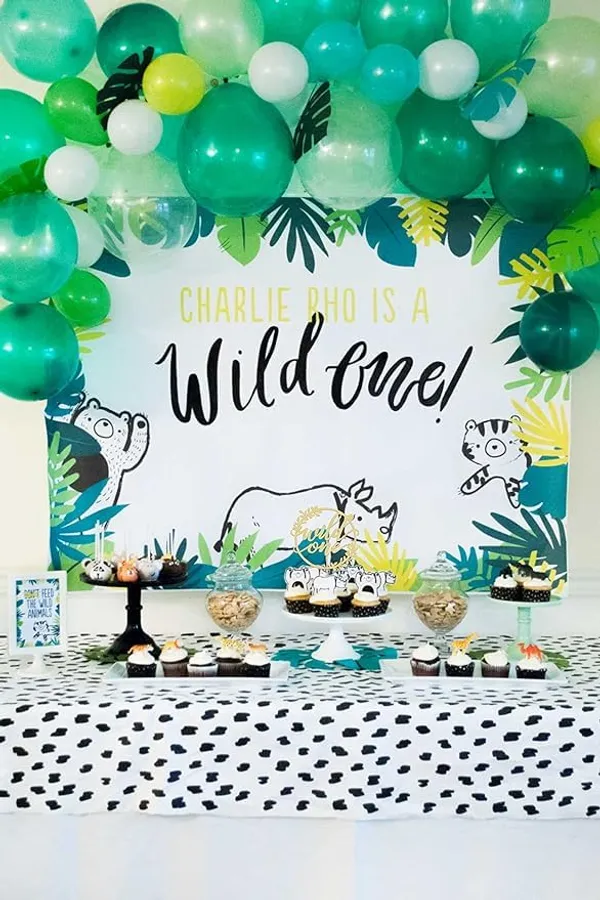 Gold_Wild_One_Cake_Topper_|_Jungle_Theme_1St_Birthday_Party_Decoration_|_Gold_Glitter_Cake_Topper_For_First_Birthday_|_Safari_And_Animal_Theme_Party_Supplies