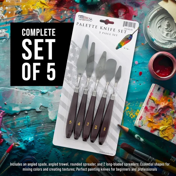 Multicollor_Us_Art_Supply_5_Piece_Palette_Knife_Set