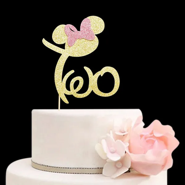 Gold_Two_Cake_Topper,_Mickey_&_Minnie_Theme_Happy_2Nd_Birthday_Cake_Toppers_For_Girls,_Disney_Second_Birthday_Party_Decorations,_Gold_Glitter