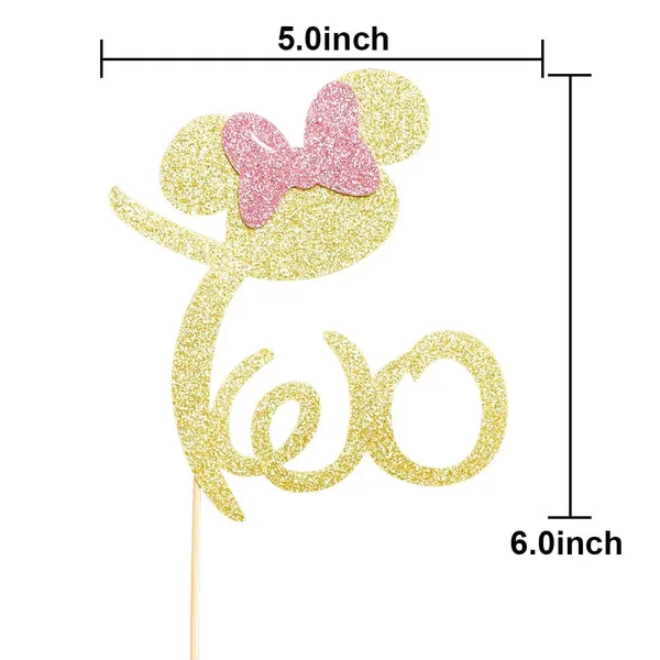 Gold_Two_Cake_Topper,_Mickey_&_Minnie_Theme_Happy_2Nd_Birthday_Cake_Toppers_For_Girls,_Disney_Second_Birthday_Party_Decorations,_Gold_Glitter