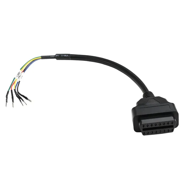 OBD_OBDII_OBD2_16_Pin_Female_Connector_K_+_CAN_K_Line_Jumper_Tester_Cable_Universal_Pigtail_DIY_Mobley_Adapter_for_Motorcycle_Car_Truck_1ft_Feet_30cm/12