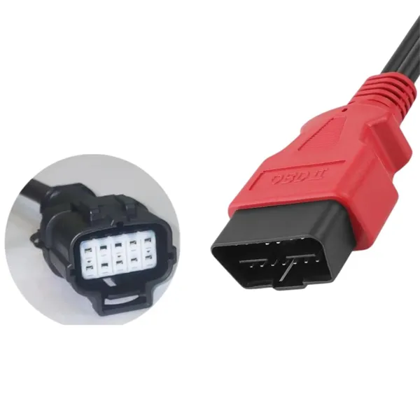Ashok_Leyland_BS6_Connect_All_Scantool_Cable_OBD2_BS6_Scantool_Cable_OBD_16_pin_Male_Connector_to_10_pin_ECO_Connector_B_STAR036