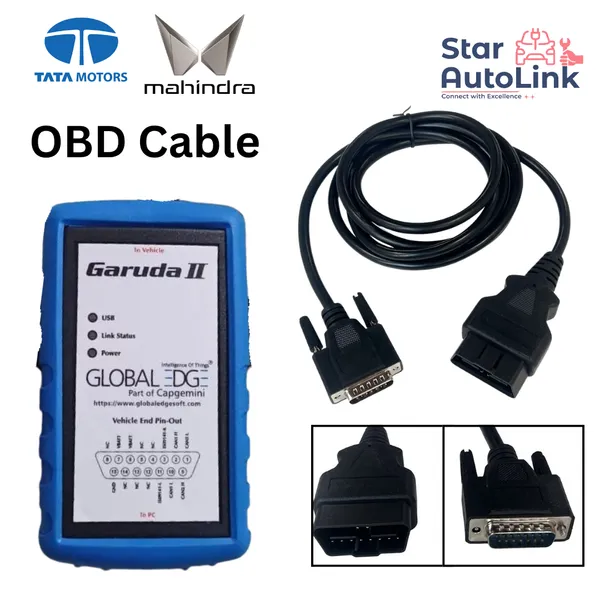 StarAutoLink_Tata_Motors_VCI_Garuda_2_/_V_Connect_Plus_Cable_for_Tata_Motors_OBDII_16_pin_Male_Connector_to_The_DB_15_Male_Connector_Diagnosis_Cable_STAR035