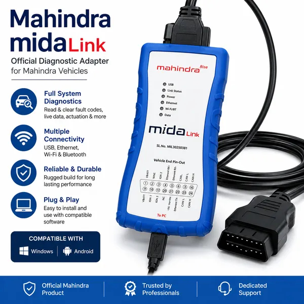 Star_AutoLink_Mahindra_MIDA_Link_Official_Diagnostic_OBD_Cable_|_OBD2_16_Pin_Male_to_DB25_Female_Connector_|_Compatible_with_Mahindra_MIDA_Link_Diagnostic_Tool_|_Heavy_Duty_Replacement_Cable_|_STAR183
