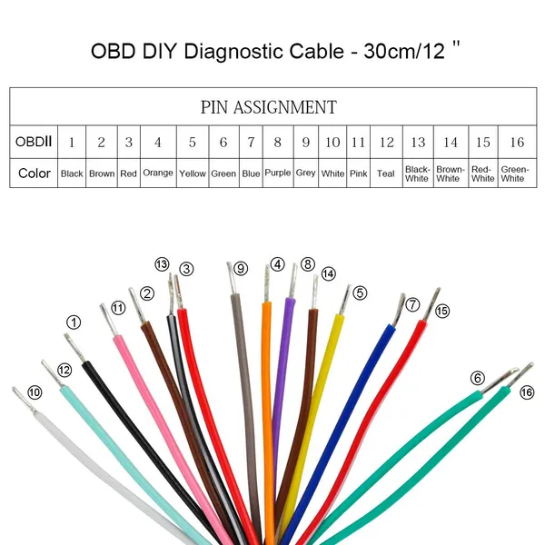 Star_Autolink_OBD_OBDII_J1962_Male_Connector_to_Open_Plug_Wire,_OBD_Diagnostic_Extension_Cable_OBD2_Pigtail,_DIY_Mobley_USB_Adapter_STAR206_(30cm/12'')-Black