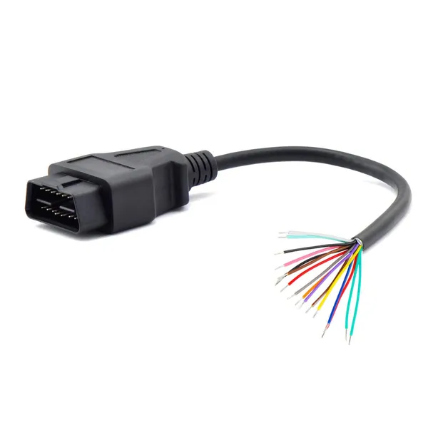 Star_Autolink_OBD_OBDII_J1962_Male_Connector_to_Open_Plug_Wire,_OBD_Diagnostic_Extension_Cable_OBD2_Pigtail,_DIY_Mobley_USB_Adapter_STAR206_(30cm/12'')-Black