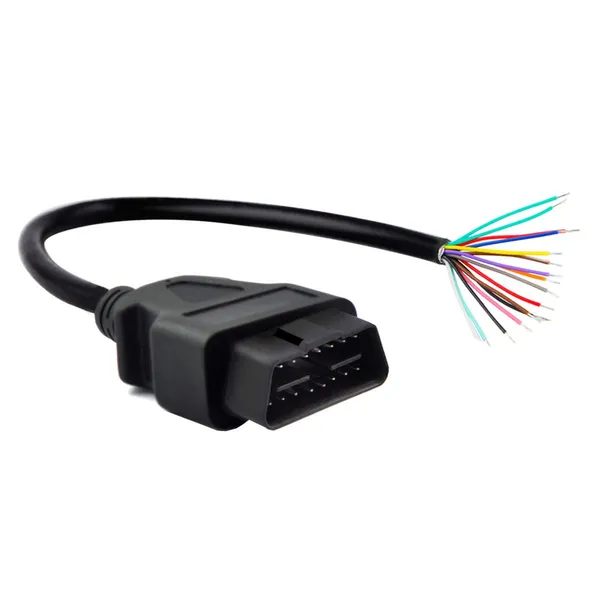 Star_Autolink_OBD_OBDII_J1962_Male_Connector_to_Open_Plug_Wire,_OBD_Diagnostic_Extension_Cable_OBD2_Pigtail,_DIY_Mobley_USB_Adapter_STAR206_(30cm/12'')-Black
