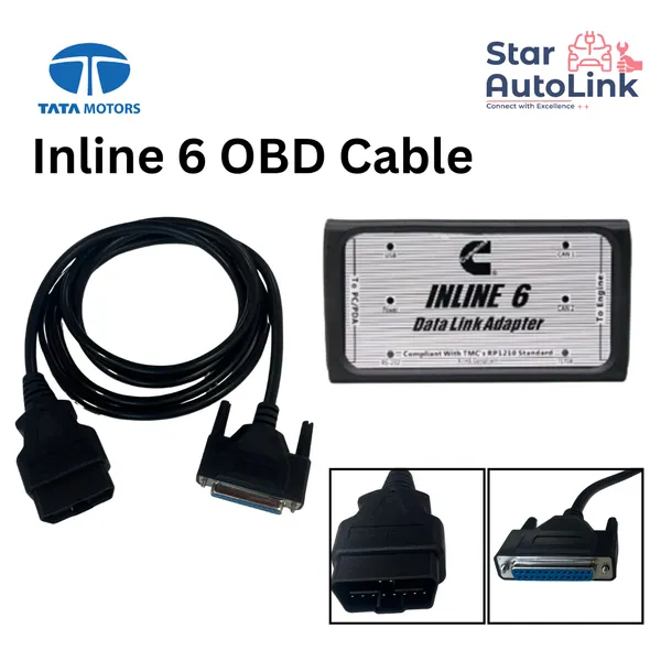 TATA_Cummins_Inline-6_OBD-II_Male_to_DB25_Testing_Device_Cable_Data_Link_Adapter_Diagnostic_Tool_Cable_for_Cummins_Diesel,_CNG_Engine_STAR053
