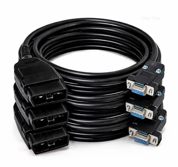 Starautolink_Total_digi_scan_Dgscan/_Dgscan2__J1962M_to_DB9F_OBD_Pragathi_Solutions_scan_Tool_Cable_Only_Original_OBD_II_16_pin_Male_Connector_to_DB_9_Female_Diagnostic_Cable__STAR058