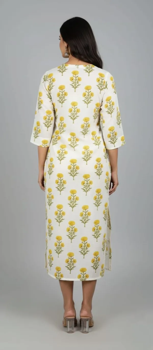 Geometric_Print_Yellow_Rayon_Aline_Kurti_For_Women