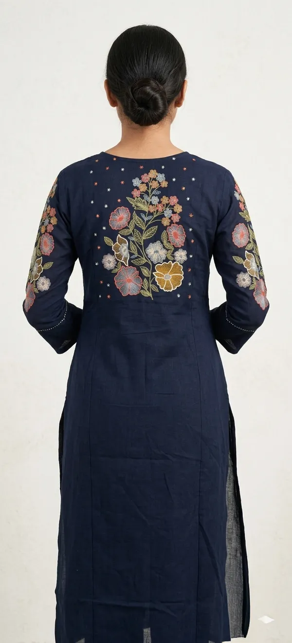 BLUE_PINTEX_AND_THREAD_WORK_COTTON_KURTA_SET