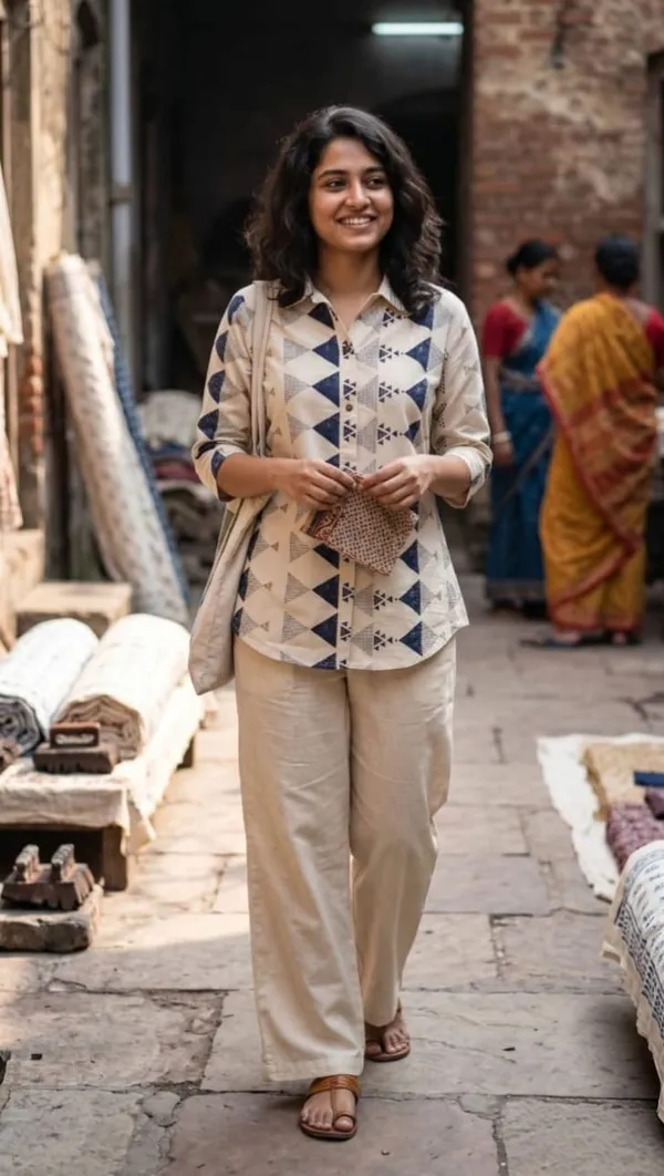 BEIGE_GEOMETRY_PRINT_COTTON_CO-ORD_SET