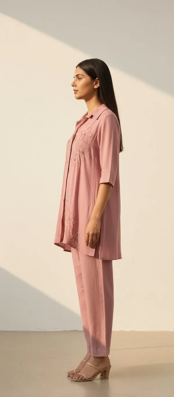 Pink_Hand_Work_Mul_Chanderi_Coord_Set_For_Women