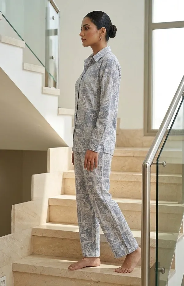 BLUE_PRINTED_RAYON_CORD_SET
