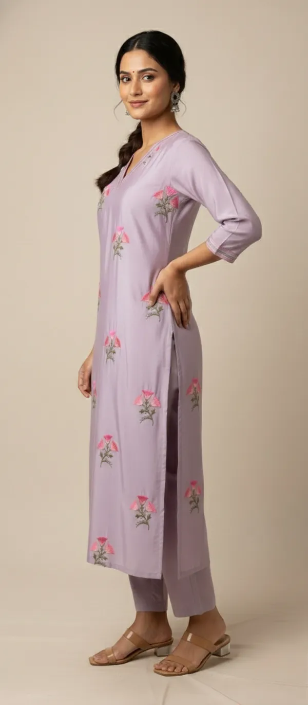 LIGHT_PURPLE_ROMAN_SILK_KURTA_BOTTOM_SET