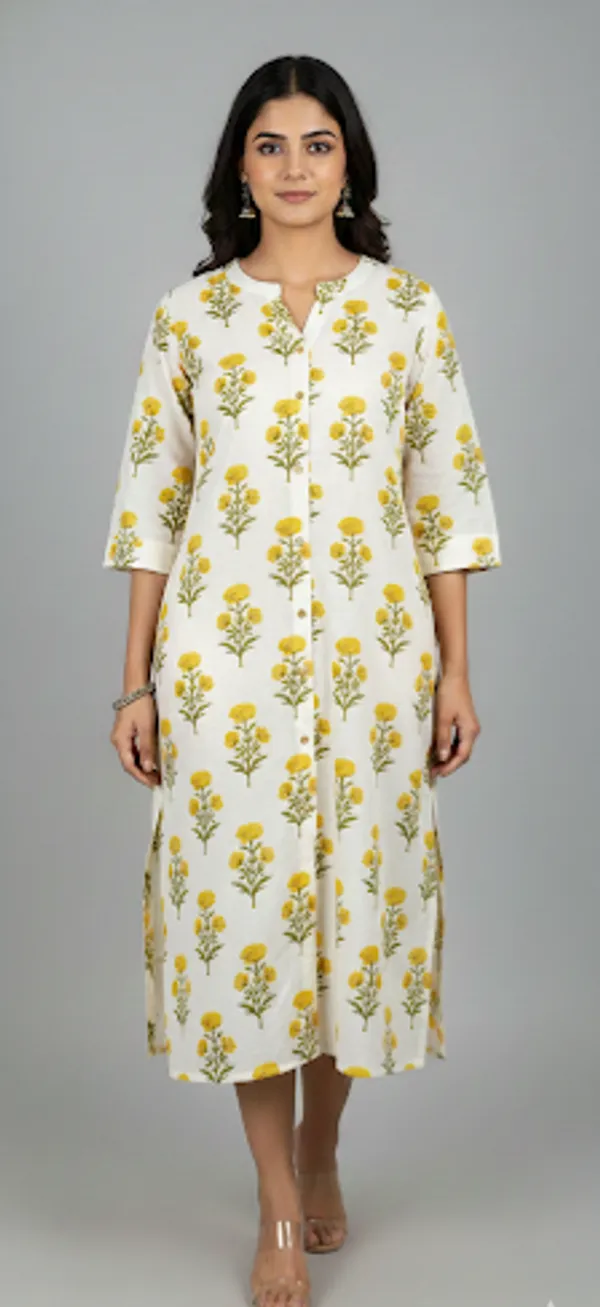 YELLOW_FLOWER_PRINT_RAYON_KURTI