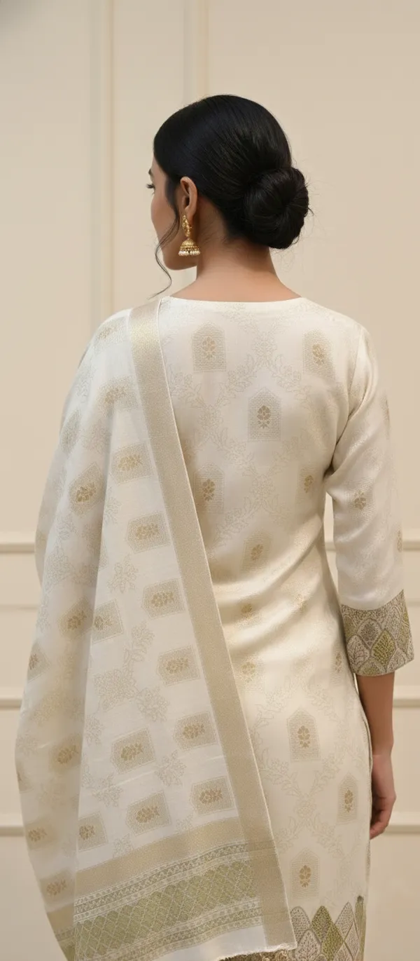IVORY_THREAD_WORK_TISSUE_SHIMMER_KURTA_SET_WITH_DUPATTA