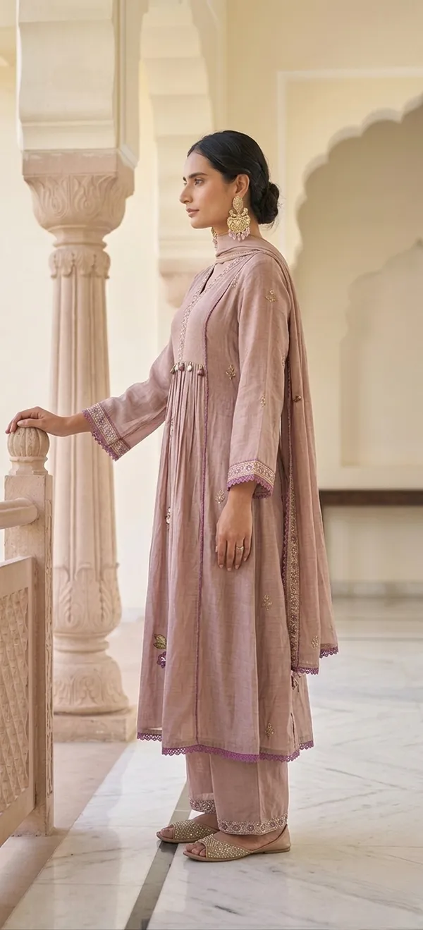 PURPLE_KOTA_DORIA_MUL_COTTON_KURTA_SET_WITH_DUPATTA