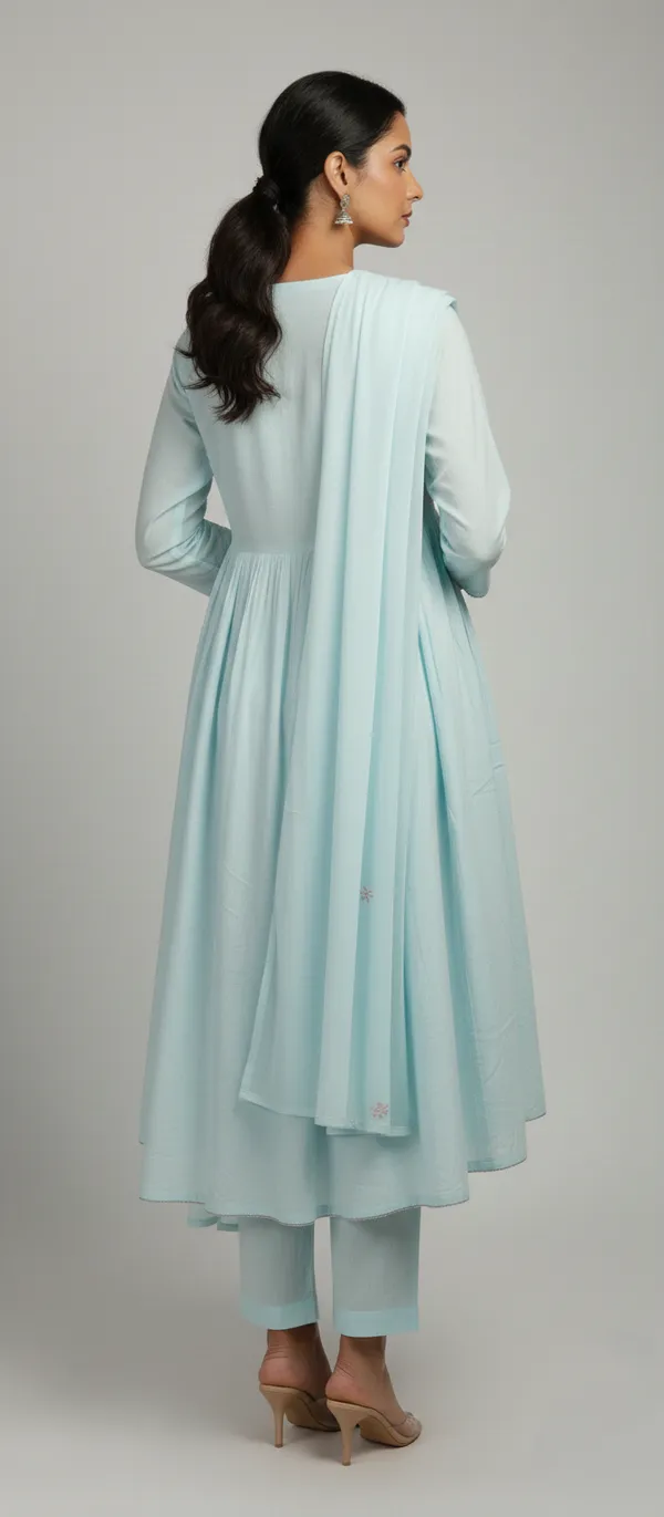 SKY_BLUE_MUL_COTTON_THREAD_WORK_KURTA_SET_WITH_DUPATTA