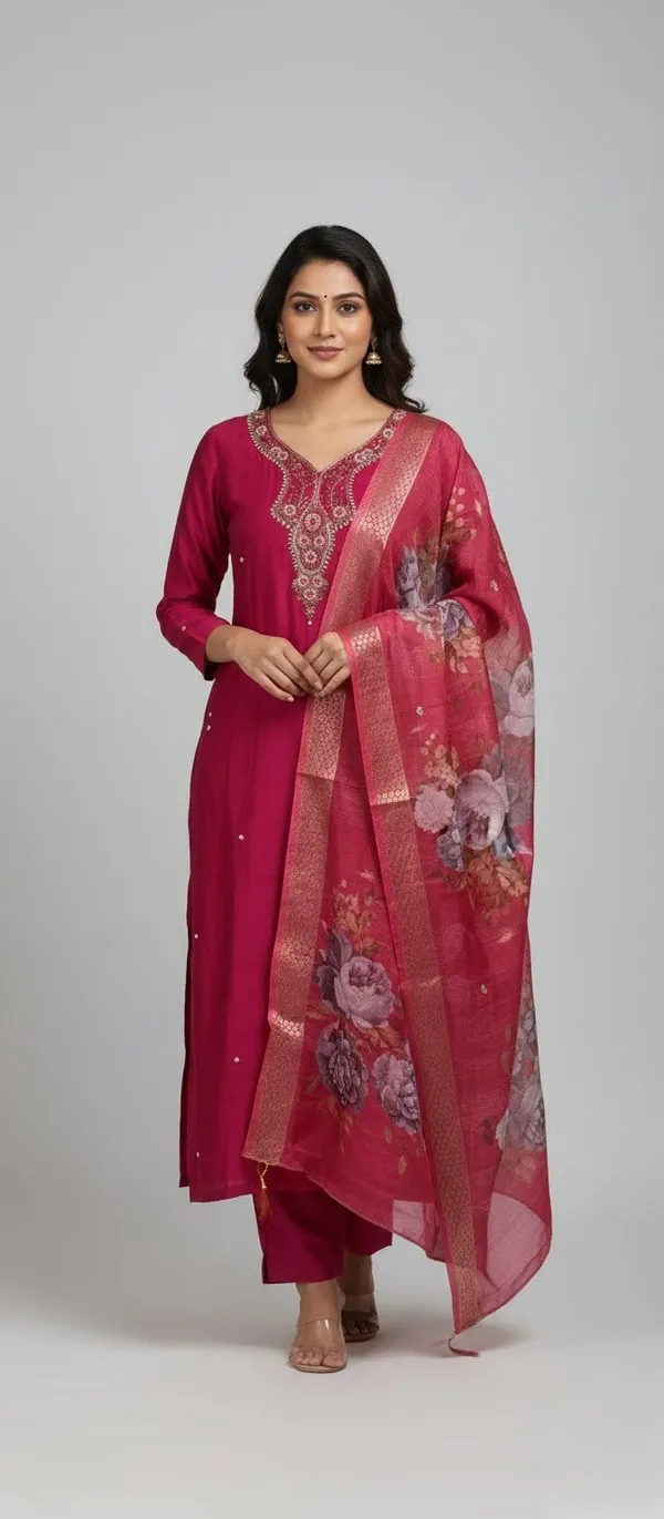 Pink_Handwork_Roman_Silk_Kurta_Set_With_Dupatta_For_Women