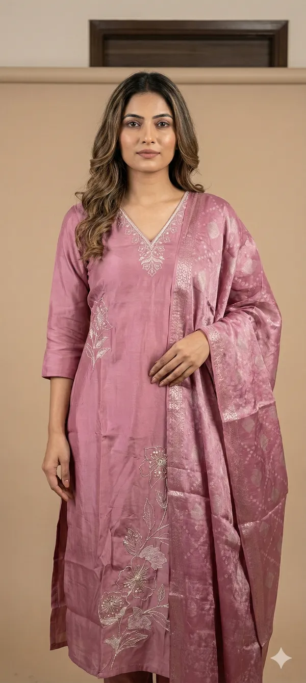Pink_Thread_Work_Muslin_Kurta_Set_With_Dupatta_For_Women_Combo_Set_(_Pack_Of_2)